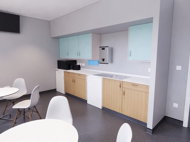 Exemplar room – staff room/beverage bay