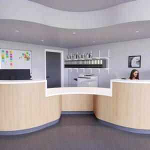 Exemplar room - reception & waiting area