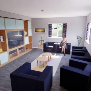 Exemplar room - mental health lounge & beverage bay