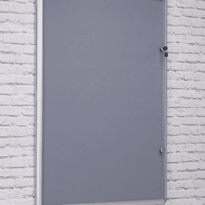 Lockable Noticeboard Grey