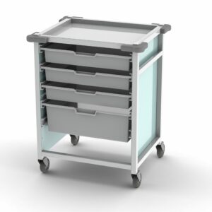 Care kart storage trolley - low, single