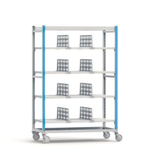 Modular aluminium mobile shelving
